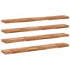 vidaXL Floating Shelves 4 pcs 160x20x4 cm Oil Finished Solid Wood Acacia