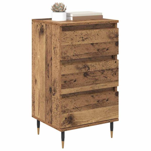 vidaXL Sideboard with Drawer Old wood 35 x 40 x 70 cm Engineered wood