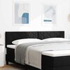 vidaXL Headboard with Headboard Black 180 cm Faux Leather