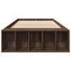 vidaXL Bed Frame without Mattress Brown Oak 75x190 cm Small Single