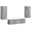 vidaXL TV Cabinet Set 2 pcs Grey Sonoma Engineered Wood