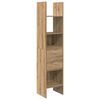 vidaXL Book Cabinet Artisan oak 40 x 35 x 180 cm Engineered wood