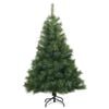 vidaXL Artificial Christmas Tree with 150 LEDs Green 150 cm PE and PVC