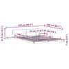 vidaXL Bed Frame White 160 x 200 cm Wood