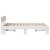 vidaXL Bed Frame with Headboard White 140 x 190 cm Solid Pine Wood