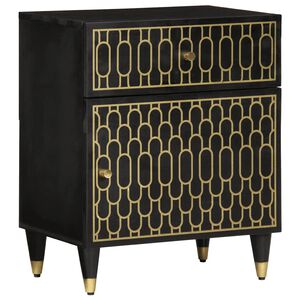 vidaXL Bedside Cabinet 50x33x60 cm Solid Wood Mango