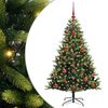 vidaXL Artificial Hinged Christmas Tree 150 LEDs Green 120 cm