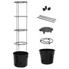 vidaXL Tomato Grower Anthracite &Oslash;39x150 cm Polypropylene
