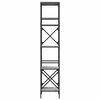 vidaXL Bookcase 5-Tier Grey Sonoma 59x35x171 cm Engineered Wood