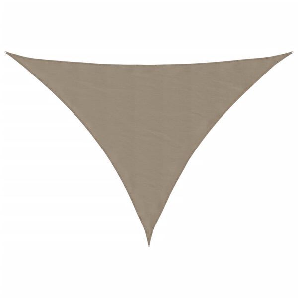 vidaXL Sunshade Sail Oxford Fabric Triangular 2.5x2.5x3.5 m Taupe