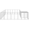 vidaXL Dog Kennel Silver 15.73 m&sup2; Steel