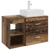 vidaXL Bathroom Furniture Set 2 pcs Old Wood Engineered Wood