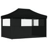vidaXL Party Tent Folding Black 279 x 410 x 315 cm Oxford Fabric
