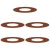 vidaXL suitable for Flat Tree Rings 5 pcs Rusty &Oslash;30/60 cm