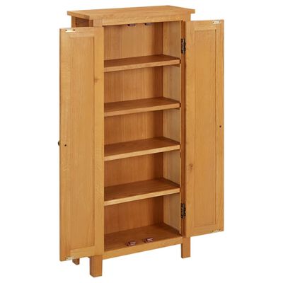 vidaXL Storage Cabinet 50x22x110 cm Solid Oak Wood