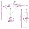 vidaXL Cantilever Banana Parasol Blue 249 x 249 x 250 cm