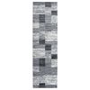 vidaXL Runner Rug BCF Grey 100x350 cm