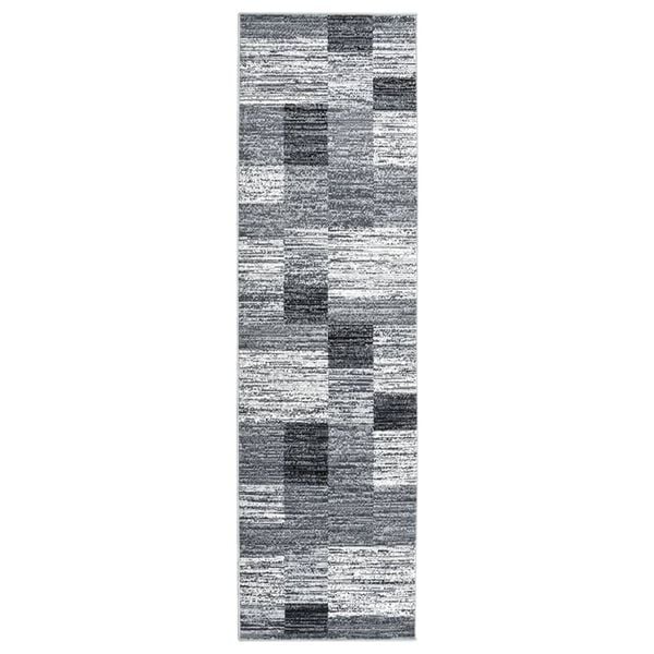 vidaXL Runner Rug BCF Grey 100x350 cm