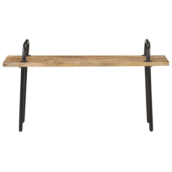 vidaXL Bench 110 cm Rough Mango Wood