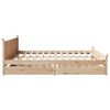 vidaXL Bed Frame without Mattress 180x200 cm Super King Solid Wood Pine