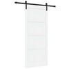 vidaXL Sliding Door 86 x 198.5 cm Engineered Wood White and Black