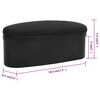 vidaXL Car Armrest Storage Box Universal 18.5x6.5x7.5 cm ABS