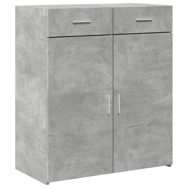 vidaXL Sideboard Concrete Grey 80x42.5x93 cm Engineered Wood
