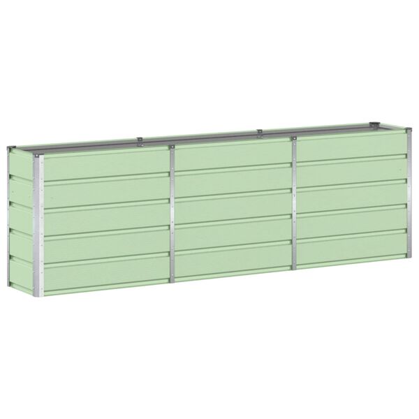 vidaXL Planter Green 240 x 40 x 75 cm Steel