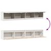 vidaXL Wall Cabinets 2 pcs White 100x30x35 cm Solid Wood Pine