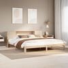 vidaXL Bookcase Bed without Mattress 180x200 cm Super King Solid Wood Pine