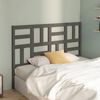 vidaXL Bed Headboard Grey 126x4x104 cm Solid Wood Pine