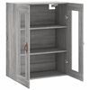 vidaXL Wall Mounted Cabinet Grey Sonoma 69.5x34x90 cm