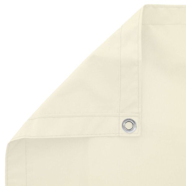 vidaXL Balcony Screen Cream 110 x 500 cm Oxford Fabric