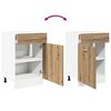 vidaXL Drawer Bottom Cabinet Lyon Artisan Oak 50x46x81.5 cm Engineered Wood