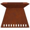 vidaXL Fire Pit Brown 60 x 60 x 50 cm Weathering Steel