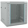 vidaXL Network Cabinet with Storage Grey 53 x 60 x 60 cm Steel