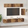 vidaXL TV Cabinet Set with Drawer 6 pcs Old Wood Engineered Wood