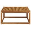 vidaXL Outdoor End sofa Natural 115 x 83 x 73 cm Solid Acacia Wood