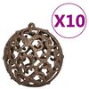 vidaXL Artificial Pre-lit Christmas Tree with Ball Set Pinecones 210 cm