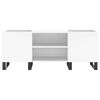 vidaXL Record Cabinet White 121x38x48 cm Engineered Wood