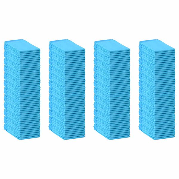 vidaXL Pet Training Pad 200 pcs Blue and White 120 x 80 cm