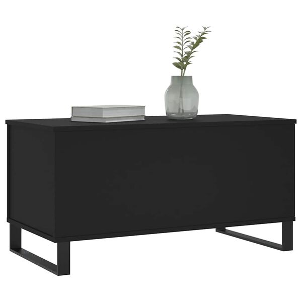 vidaXL Coffee Table Black 90x44.5x45 cm Engineered Wood