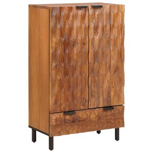 vidaXL Highboard Acacia Brown Finish 60 x 33 x 100 cm Solid Mango Wood