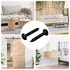 vidaXL Self Tapping Nail 2 pcs Black 4 x 25 mm Steel