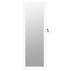 vidaXL Mirror Jewellery Cabinet Wall Mounted White 37.5x10x106 cm