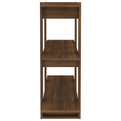 vidaXL Book Cabinet/Room Divider Brown Oak 100x30x87 cm