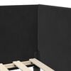 vidaXL Corner Bed Frame with Headboard Black 100 cm x 200 cm Velvet