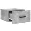 vidaXL Wall-mounted Bedside Cabinet Concrete Grey 35x35x20 cm