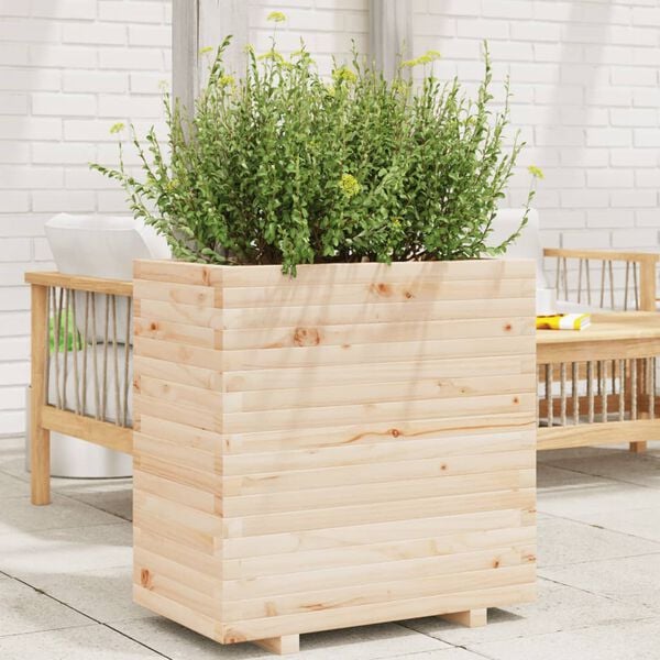 vidaXL Garden Planter 70x40x72 cm Solid Wood Pine