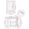 vidaXL Bathroom Sets with Storage White Wash Finish Solid Mango Wood